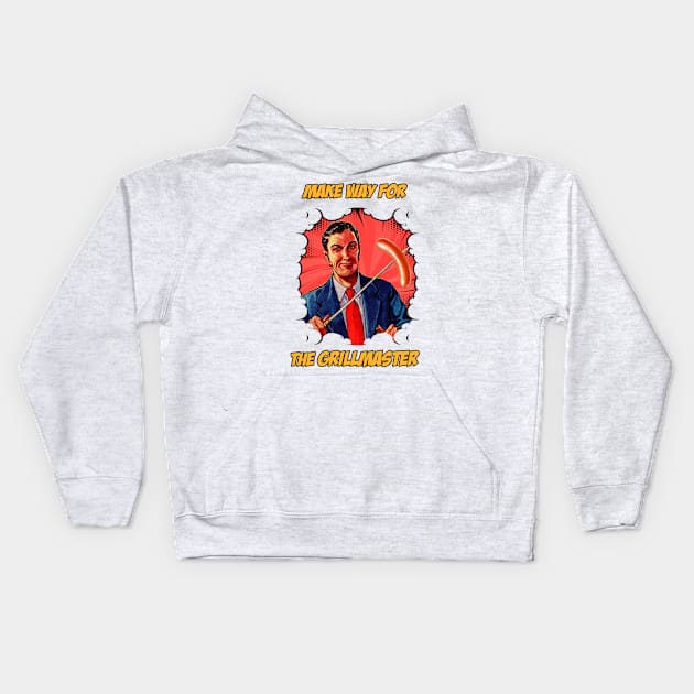 Make Way For The Grillmaster Kids Hoodie by ArtShare